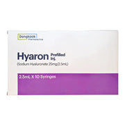 Hyaron Prefilled Inj 2.5mL x 10 syringes